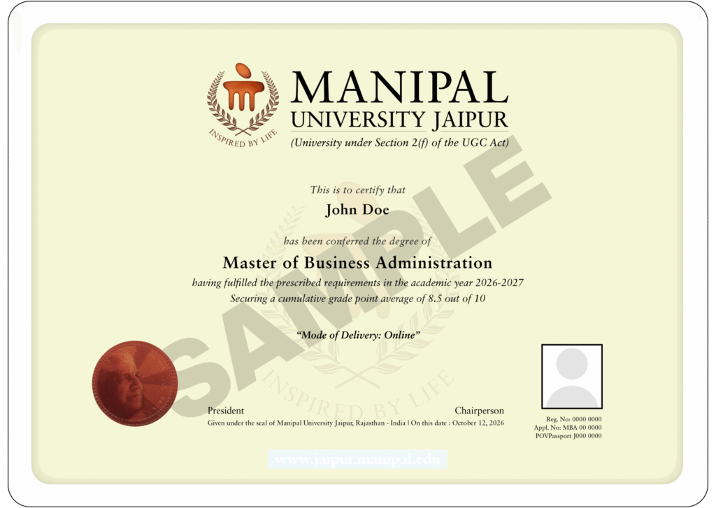 MBA MU Certificate